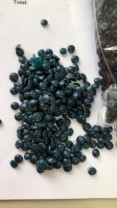 LDPE-Folie-blau-Regranulat-Pellets